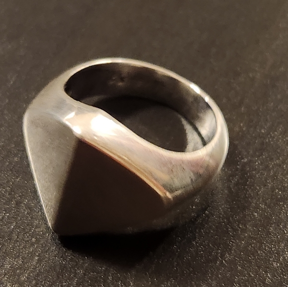 Vintage Sterling Silver Ring Size 7.5 9.9 grams - Picture 8 of 12